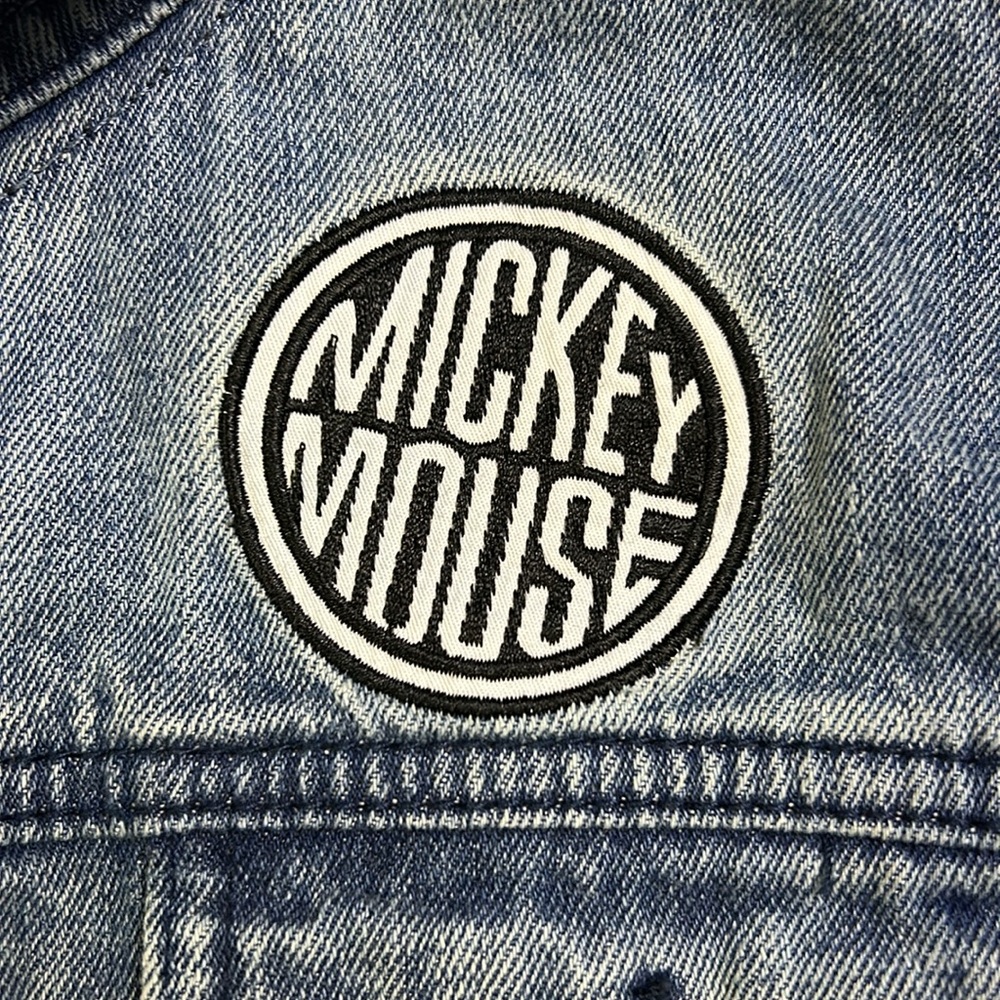 Disney Denim Jacket Mickey Mouse Youth 11/12 S Leader Of The Club Embroidered - Picture 5 of 10